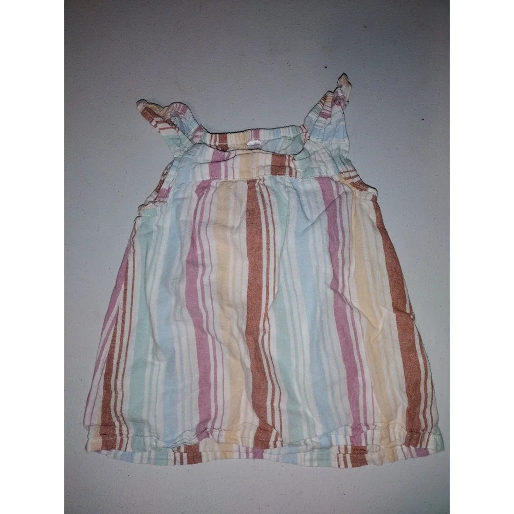 Carter's Striped Tank & Children's Place Denim Shorts‎ Toddler Girl Set 4T